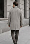 Men's Beige Slim Fit Long Cashmere Coat - 4