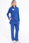 Modest - Hijab Cleaning Staff Uniform Lycra Scrubs (Women) (Compliant with New Regulations - Tesett - 2