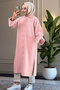 6596 - Comfortable and Stylish Zippered Soft Modal Fabric Long Women's Tunic - 2