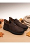 Women's Genuine Leather Orthopedic Sole Elastic Buckle Slip-On Shoes - 7