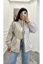 Imported Fabric Jacket with Elastic Waistband and Lining - 5