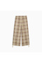 T7 Tartan Woven Women's Gray Trousers - 6