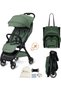 DECA Ultra-Lightweight Stroller Cabin Size Approved Compact Travel Baby Stroller, Foldable Toddler Baby Trolley, Quick Fold Open Pushchair, Waterproof UPF 50+ Canopy, 0-4yrs, 22kg, 3yrs Warra
