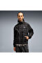 T7 Relaxed Tartan Woven Men's Black Jacket
