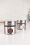 2-Piece Metal Coated Glass Salt and Pepper Shakers Glass441