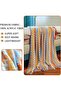 Boho Knitted Blankets, Knitted Throw Blankets with Tassels, Super Soft Cozy Lightweight Decorative Blankets for Couch - 2