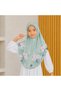 Kids Floral Printed Zip Front Hijab – Pink Modest Headscarf for Girls