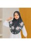 Kids Floral Printed Zip Front Hijab – Pink Modest Headscarf for Girls