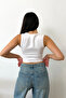 Women's V-Neck Sleeveless Basic Blouse White - 26Y 6777 - 4