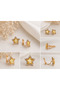 Yellow Gemstone Star Xuping Earrings - 2