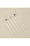 Summer Hot Flower Embellished Glass Straw - Set of 6