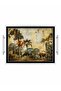 Safari Elegance Elephant and Palm Tree Patterned Glass Tray 42X30 cm - 2