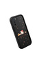 Oppo A16/A16S Compatible Black Silicone Case Shockproof with Camera Protection Cartoon - 3