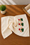100% Cotton Embroidered Hand and Face Towel 50X90 cm – Soft Textured Decorative Towel - 3