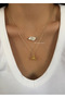 2-Piece Pearl Gold Starfish Necklace Set - 2