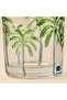 Palm Tree Debossed DOF Glass - 2