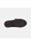 Women's Brown Natural Stone Buckle Detailed Suede Loafer - 4