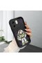 Infinix Smart 9 Compatible Black Silicone Case with Shockproof Camera Protection Cartoon