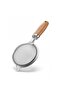 8.5" Fine Mesh Strainer with Wooden Handle, Stainless Steel Small Effective Cone Shaped Strainer For Tea Herbs, Coffee & Drinks - 5