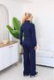 Women's Stand Collar Zippered Wide Leg Two-Piece Tracksuit Set - 8