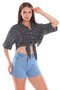 Casual Women's Shirt with Tie Detail