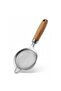 8.5" Fine Mesh Strainer with Wooden Handle, Stainless Steel Small Effective Cone Shaped Strainer For Tea Herbs, Coffee & Drinks - 4