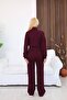 Women's Stand Collar Zippered Wide Leg Two-Piece Tracksuit Set - 8