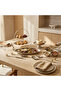 Floral Accent Metal Serving Tray - 48x22 cms - 5
