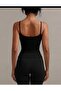 Women's Black Thin Strap Elastic Casual Blouse Undershirt - 3