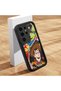 Samsung Galaxy S24 Ultra Compatible Black Silicone Case Shockproof with Camera Protection Cartoon - 2