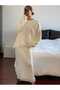 Women's Elegant Tasseled Knitted Sweater and Skirt Two-Piece Knitwear Set - 2