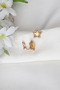 Yellow Gemstone Star Xuping Earrings - 4