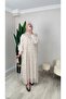 Hazel Chiffon Dress with Gathered Sleeves - 6
