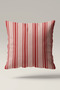 Chili Rose - Striped Pepper Patterned Set of 2 Double-Sided Decorative Throw Pillow Covers - 5