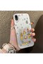 iPhone Xr Compatible Hard Acrylic Back Silicon Edge Lens Protection Case Cartoon - 2