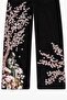 Black Sakura Knight Embroidered Y2K Baggy Pants - 3