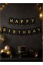 Happy Birthday Letter Banner with Hanging Ribbon for Birthday Party Decoration | Black - 5