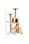 Multi-Level Pet Play Tree with Scratching Post, Ladder & Interactive Activity Areas - 2