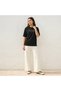 WOMEN PIPING COTTON TEE - 3
