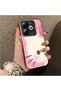 Infinix Hot 40I Compatible Hard Acrylic Back Silicone Edge Lens Protection Kitty Case - 2