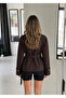 Stand Collar Buttoned Double-Breasted Trench Jacket - 2