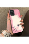 Samsung Galaxy A12/M12 Compatible Hard Acrylic Back Silicone Edge Lens Protection Kitty Case - 2