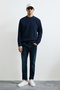 Logan Men's Sweatshirt Navy Blue - 3
