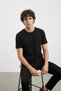 İnterview Basic Modal 0 Yaka Siyah T-Shirt - 4