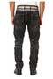 Men's Biker Detailed Multi-Pocket Regular Fit Trousers Cd917 - 6