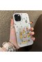 iPhone 12 Pro Max Compatible Hard Acrylic Back Silicone Edge Lens Protection Case Cartoon - 2
