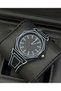 Unparalleled Design Men's Wristwatch - Eye-Catching with Black and White Striped Dial and Case, This Unusual Men's Wristwatch Elevates Your Style