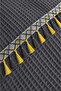 3 Piece Single Tassel Lace Pique Set - Pique Set with Pool - 160X220 cm - Anthracite - 2
