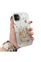 iPhone 11 Compatible Hard Acrylic Back Silicon Edge Lens Protection Case Cartoon