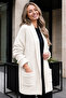Pocketed Knitwear Cardigan R4596 Ecru - 3